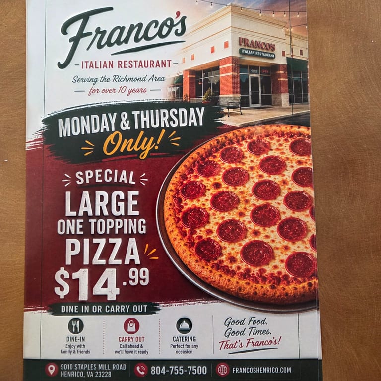 Special Category for MONDAY & THURSDAY ONLY!