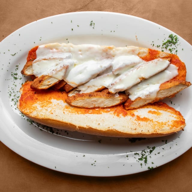 Chicken Parmigiana Sub.
