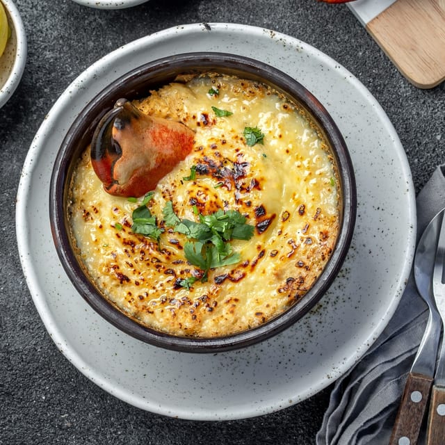 Bowl of Maryland Cream of Crab Soup.