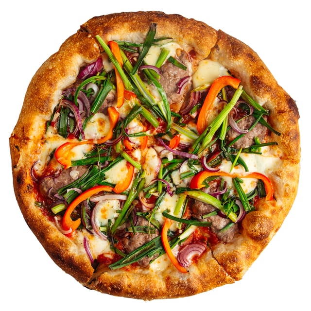The Works Pizza.