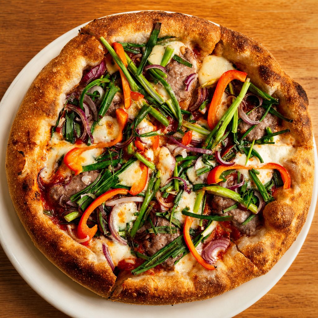The Works Pizza.