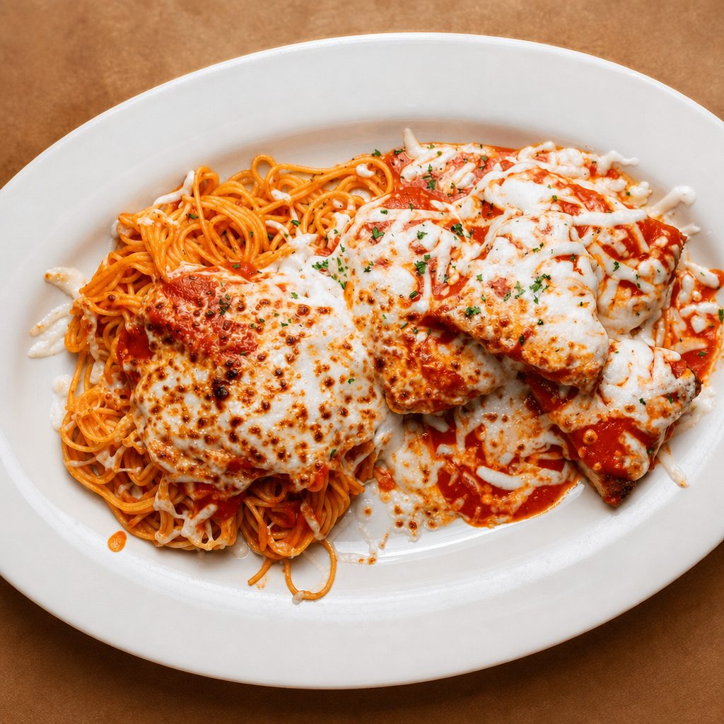 Eggplant Parmigiana.
