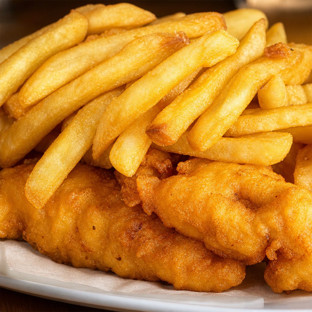 Chicken Tenders & Fries.