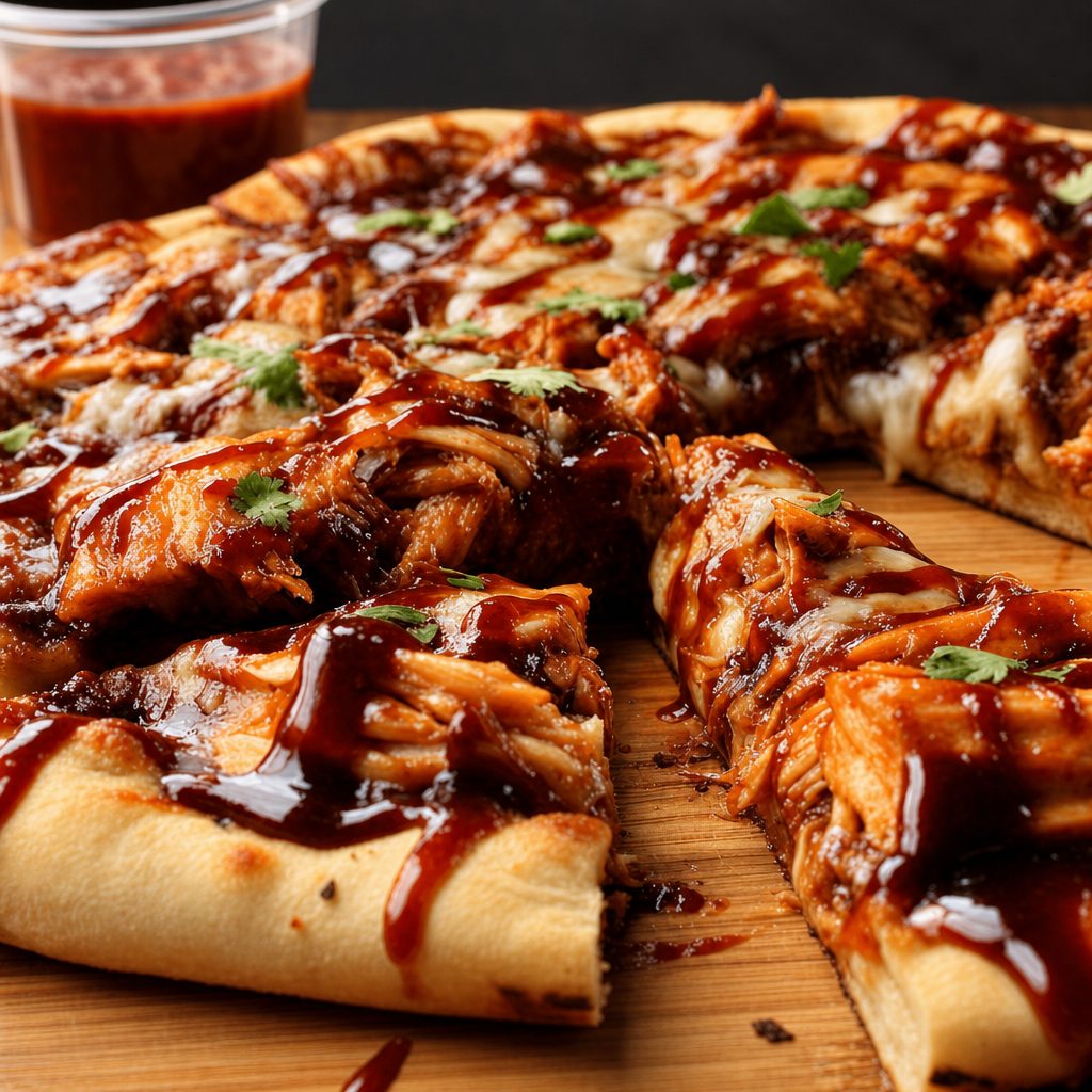 BBQ Chicken Pizza.