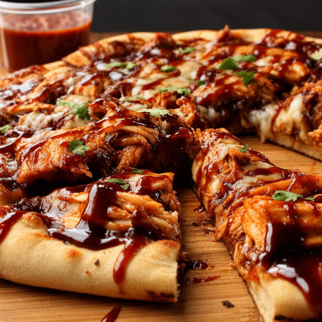 BBQ Chicken Pizza.