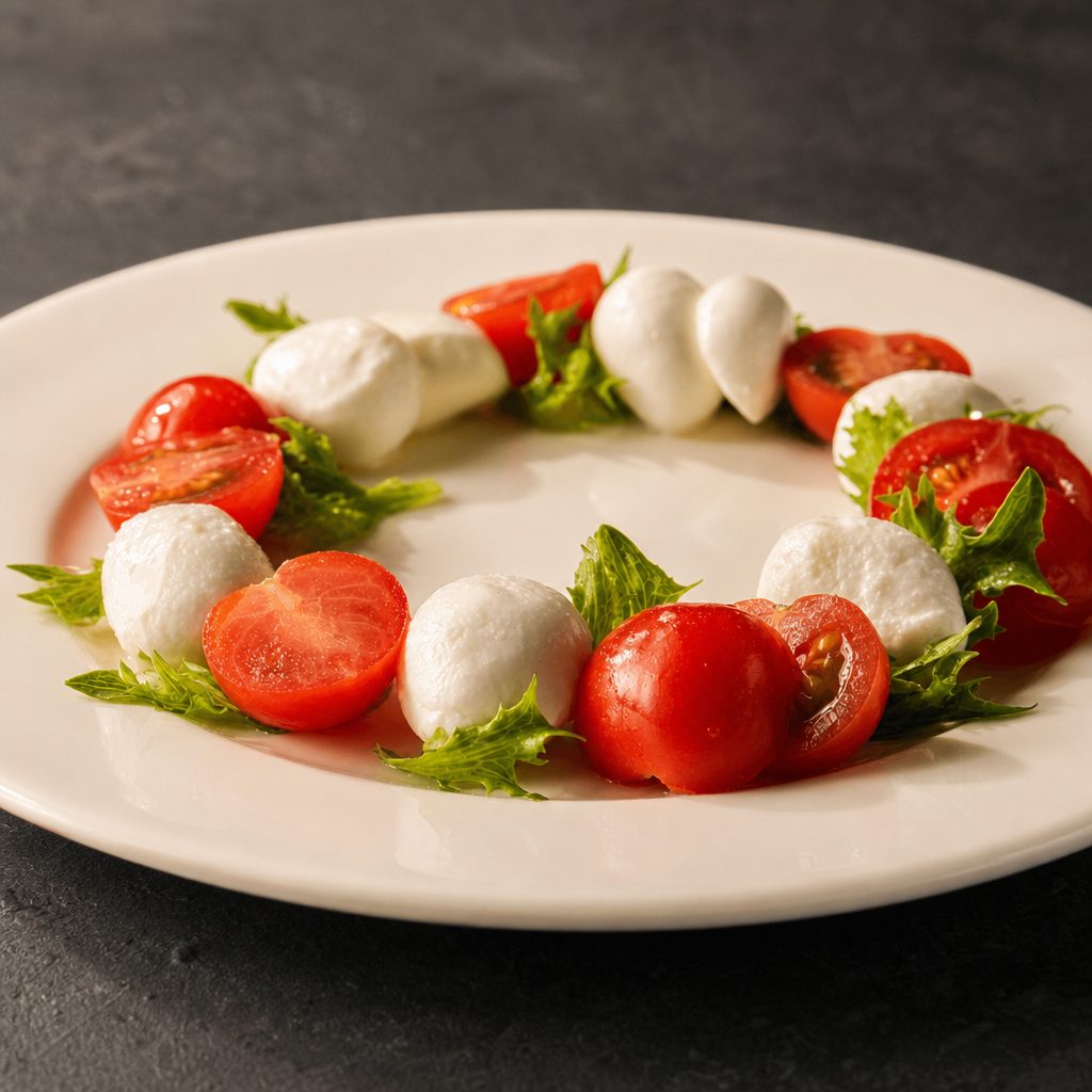 Mozzarella Caprese.
