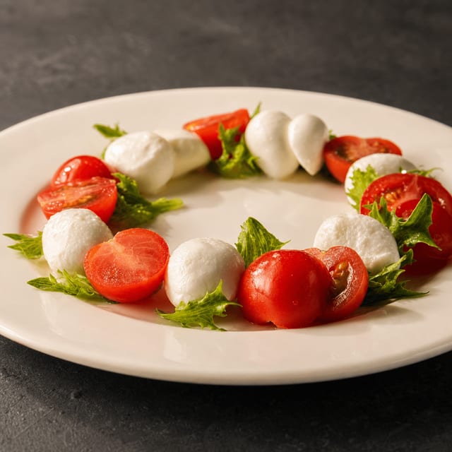 Mozzarella Caprese.