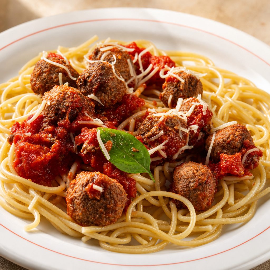 Meat Lover's Spaghetti.
