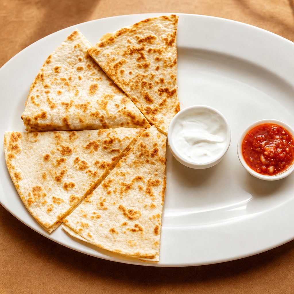 Cheese Quesadilla.