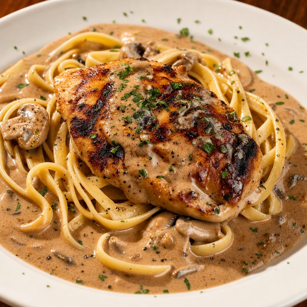 Chicken Marsala.