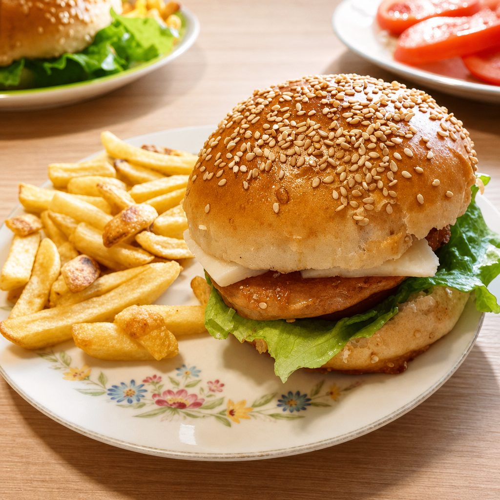 Kids Hamburger & Fries.